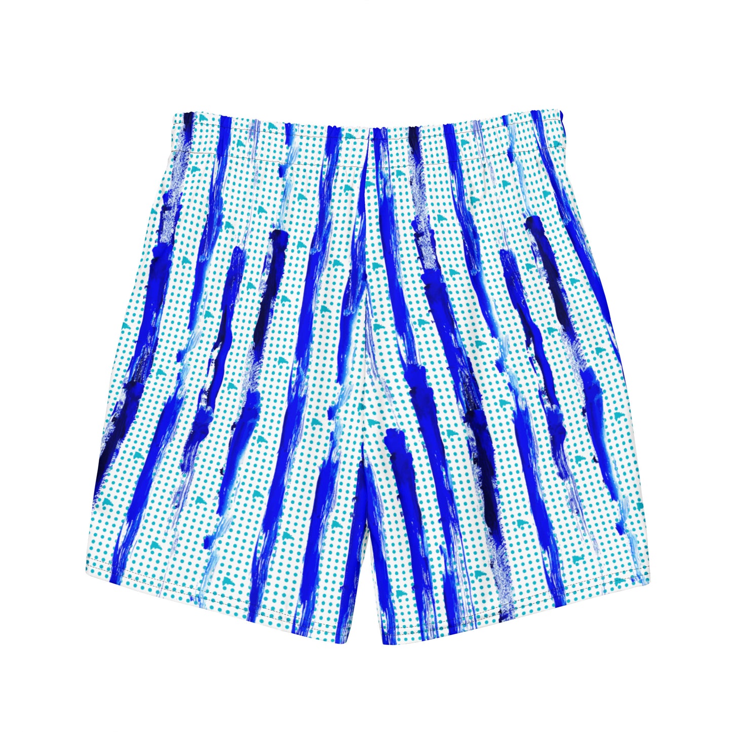 Rulay Life Swim Trunks — Dominican Republic Design Island Blue Paint