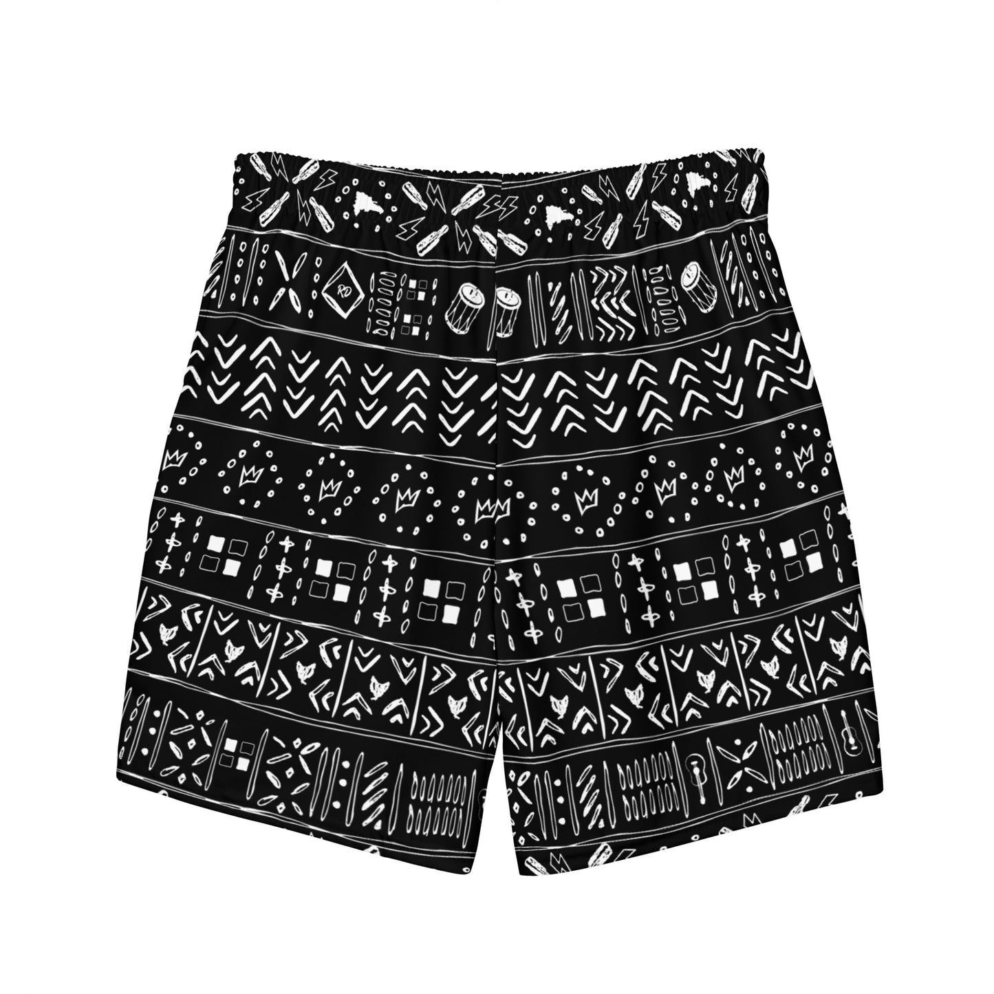 Rulay Life Swim Trunks — Dominican Republic Design Tribal Print