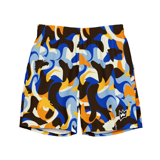 Rulay Life Swim Trunks — Dominican Republic Design Island  Fluid Shapes Style