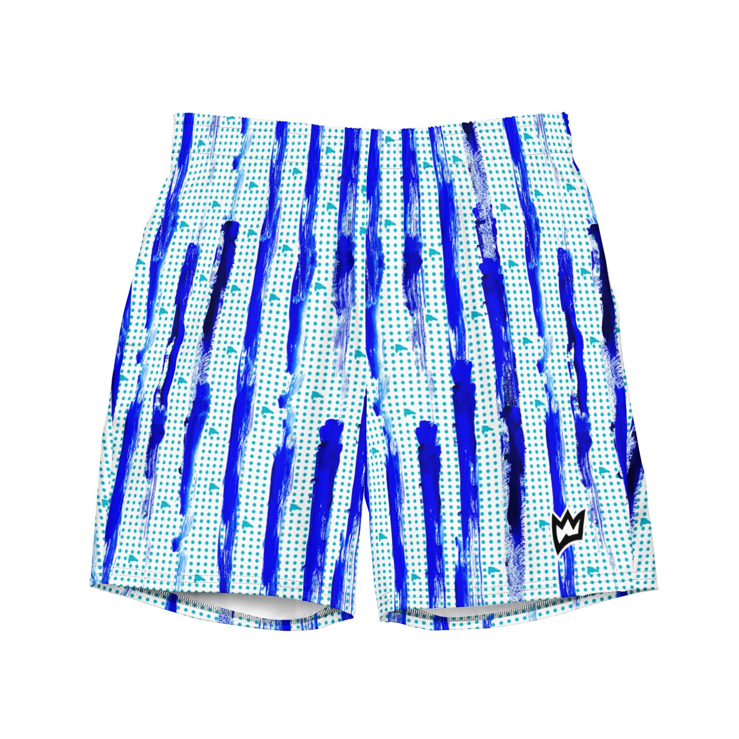 Rulay Life Swim Trunks — Dominican Republic Design Island Blue Paint