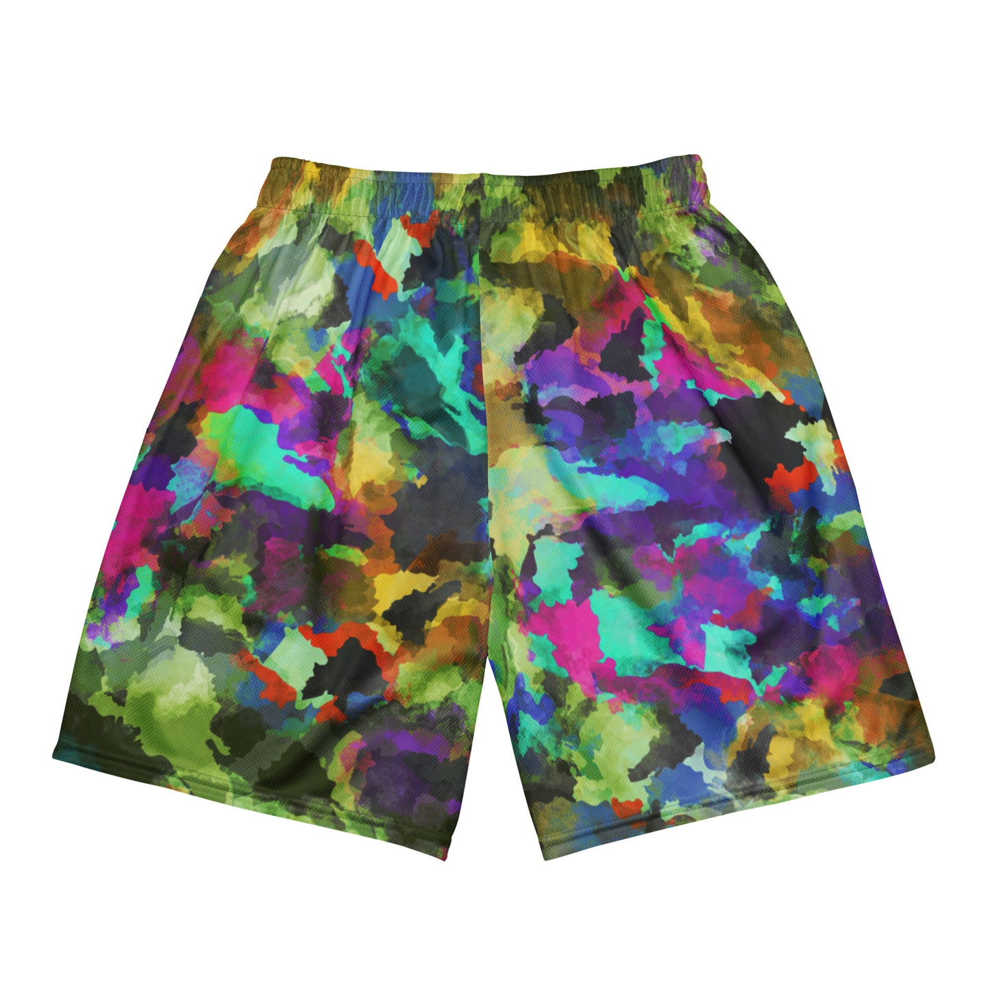 Rulay Life Unisex mesh shorts - Dominican Print Camo Water Color Wash