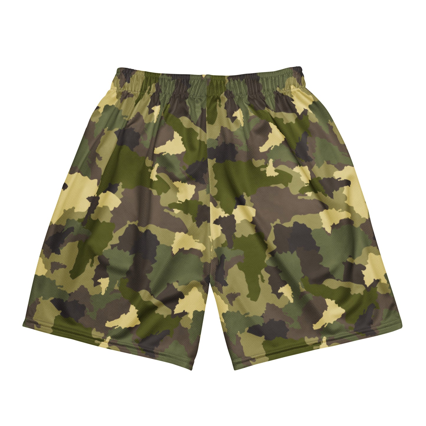 Rulay Life Unisex mesh shorts - Dominican Print Camo Army