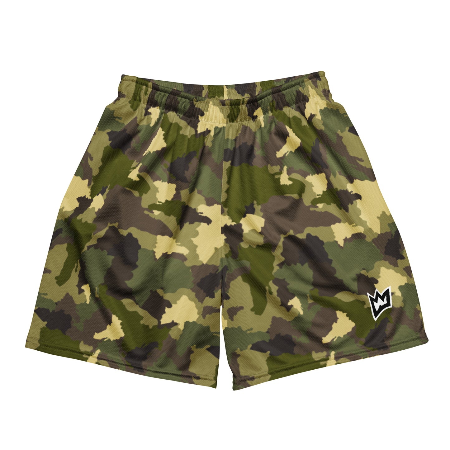 Rulay Life Unisex mesh shorts - Dominican Print Camo Army