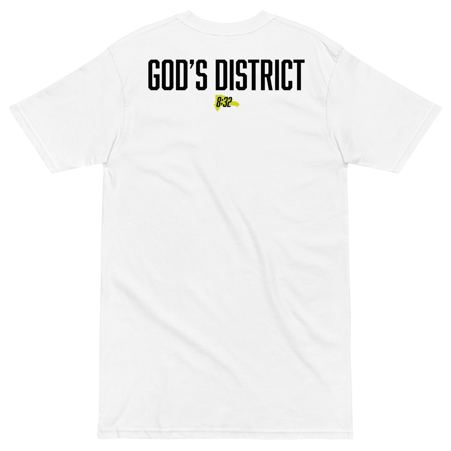 Rulay Life — premium heavyweight tee — God's District 8:32